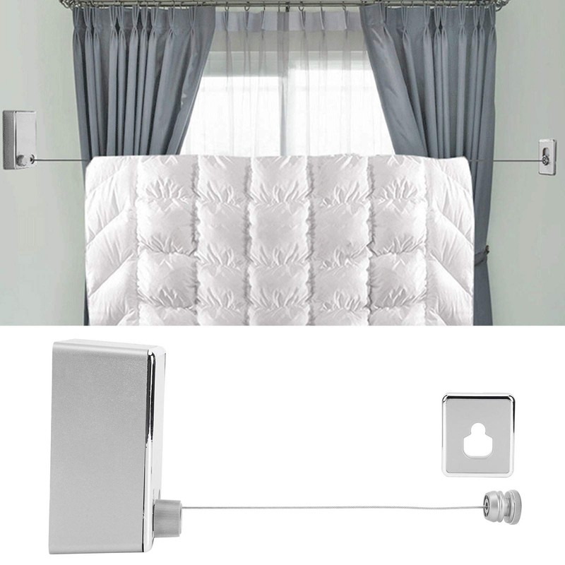 Retractable Clothesline Indoor Outdoor Washing Lines Wall Mounted Retractable Clothesline