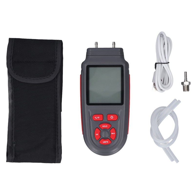 Digital Manometer ABS Shell Handheld High Accuracy HD Display Screen