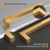 Amerdeco 10 Pack Brushed Gold Cabinet Pulls 5 Inch(128mm) Hole