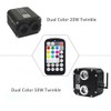 AZIMOM 28keys Remote Control of Twinkle &Sound Activated Dual Color