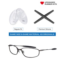 Replacement Earsocks & Nosepieces Rubber Kits for Oakley Whisker/A Wire/C Wire 1.0/WireTap/Big Square Wire/Warden/Square Wire 2.0 Sunglass - Green