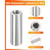 Jeboler M6 x 40 mm Round Threaded Sleeves, Pack of