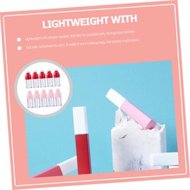 Baluue 10pcs Material Empty Lip Balm Bottles Bottle Design Lip Gloss Tubes for Bulk Storage