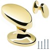FURFITT 10 Pack Polished Gold Cabinet Knobs Solid Zinc Alloy