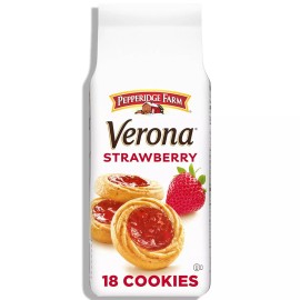 Verona Pepperidge Farm Verona Strawberry Thumbprint Cookies, 6.75 OZ Bag (18 Cookies)