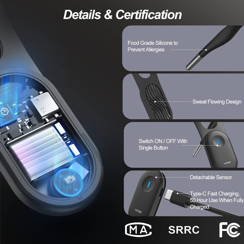 hipee hipee P1 Smart Posture Trainer & Corrector, Control with