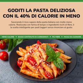 Zenpasta Penne Rigate con Farina di Konjac - Farina Konjac ad Alto Contenuto di Fibre e Basso Contenuto Calorico - Supporta il Colesterolo e la Digestione - 260g