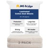 2 x Laminated Cotton Dust Sheets, Decorating, 6ft x 3ft,