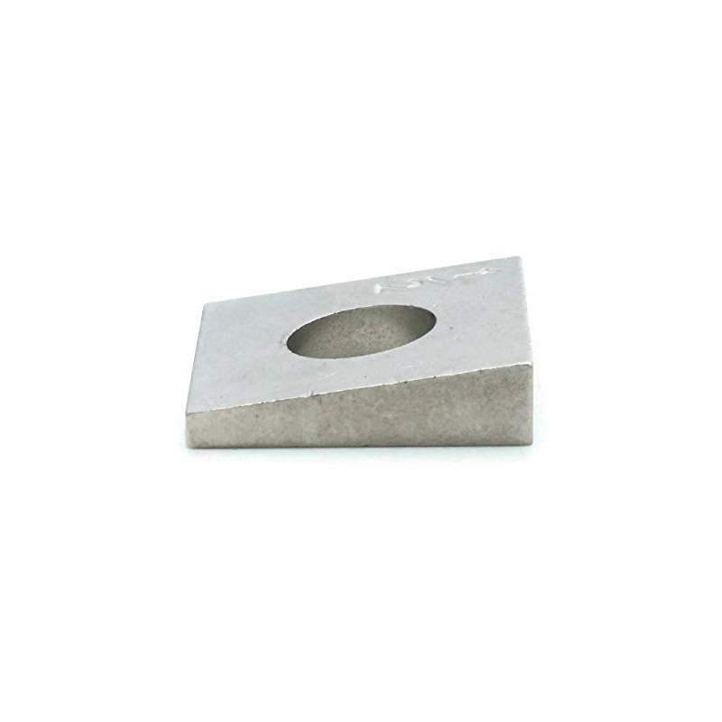 Beveled Square Washers in 304 Stainless Steels - 1/4" -