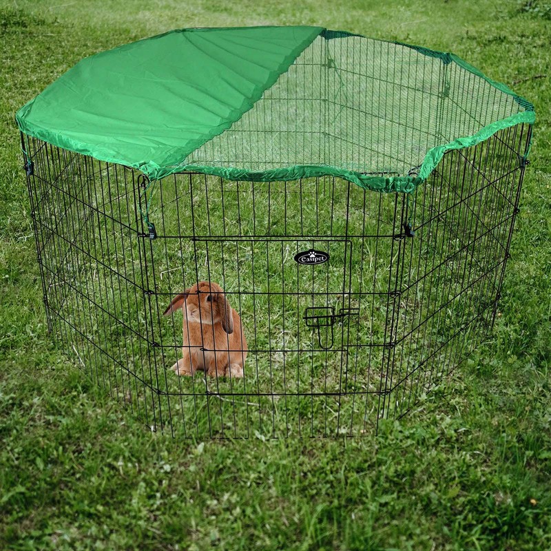 Easipet Pet Run Sunshield Cover, Polyester Protection for 8-Panel Metal