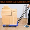 Ronlap Folding Hand Truck, Foldable Moving Dolly Cart with Wheels