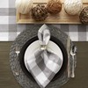 DII CAMZ11457 Gray & White Buffalo Check Woven Table Runner,