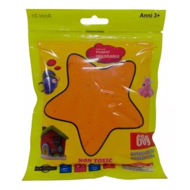LAXIA papelería 3pz Bolsa Fomi Moldeable 60g Color Mixto Boligoma Didáctico