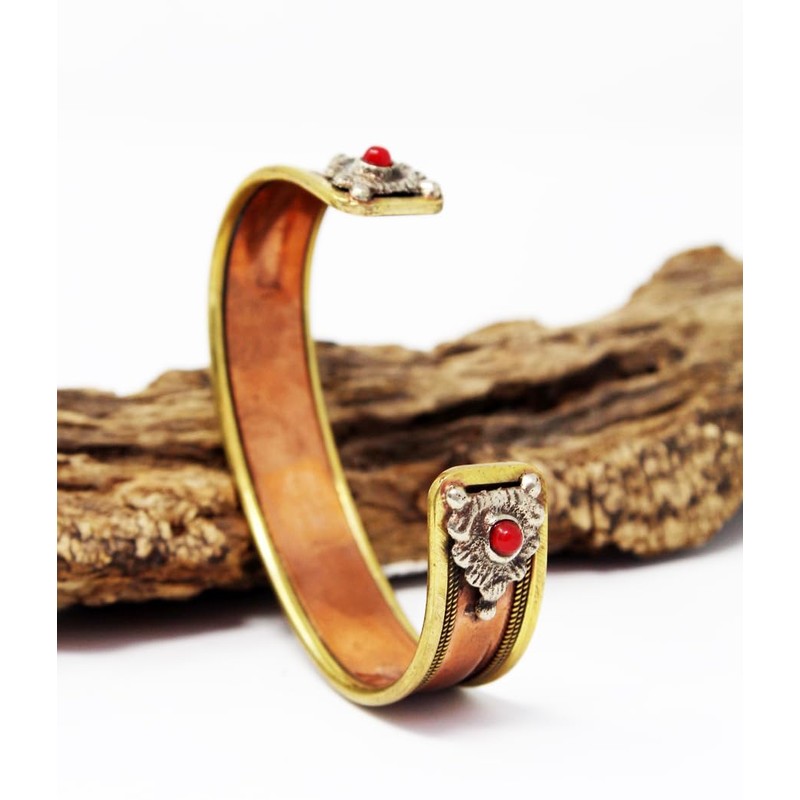 Gangesindia Copper Bracelet 'Om Namah Shivaya'