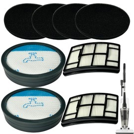 Aolleteau SF60 Vacuum Filters Compatible with Simplicity Spiffy Bagless Stick Vacuum Cleaner S60 R60, FB-SPFM.2, 2 Pack HEPA Media Filter, 4 Pack Pre-Motor Filter, 2 Pack High Flow Dust Bin Filter