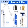 Yetaha 26PCS Bicycle Tubeless Syringe Kit, 60ml Cycling Syringe Kit