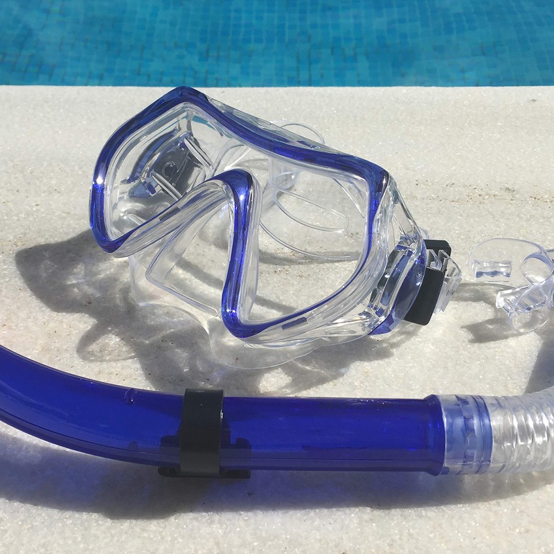 Zoggs Reef Explorer Snorkel and Mask Set, Blue, Adult