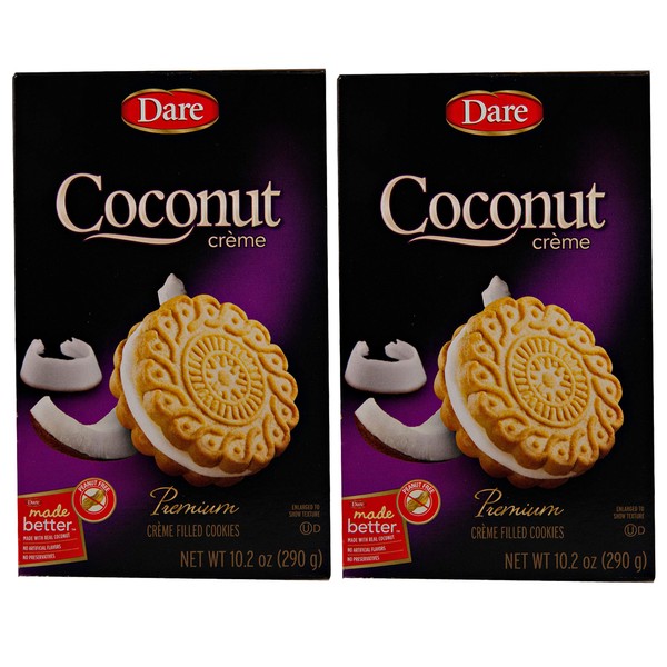 Dare Creme Cookies 10.2 ounce (pack of 2) (Coconut)