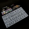 Crystal Epoxy Mold Kit DIY Alphabet Number Silicone Mould Necklace