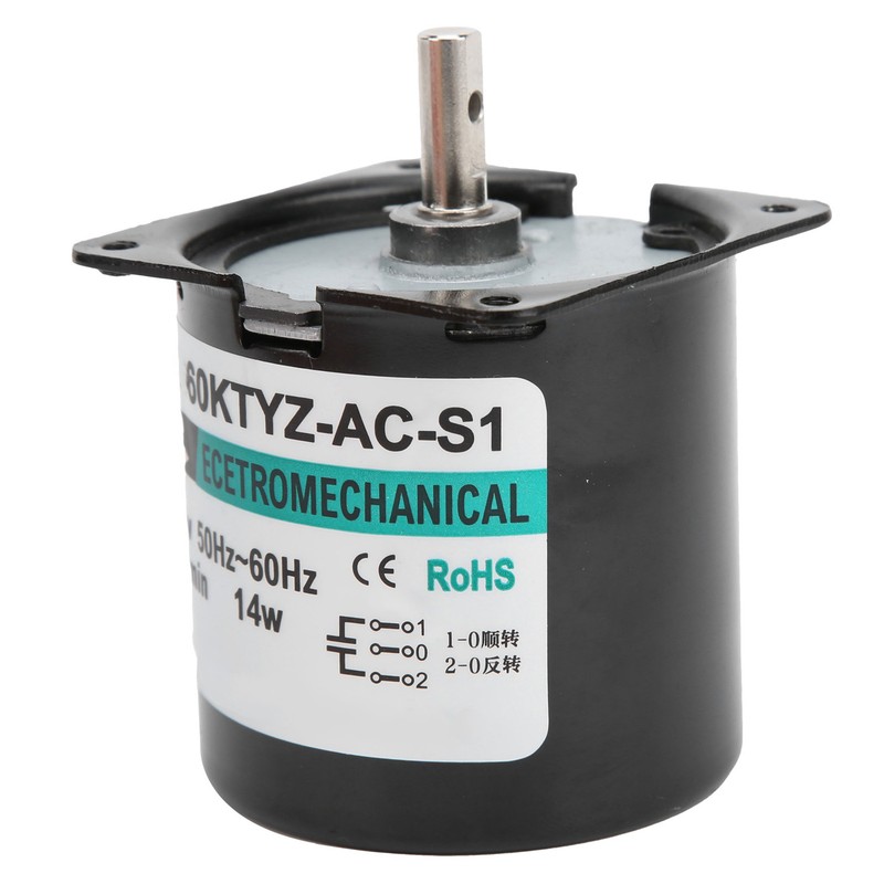 AC Synchronous Motor 14W Permanent Magnet Low Speed 2‑Way High