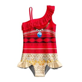 geumidibrlt Toddler Girls Bathing Suits 1pc Movie 2 Princess Swimsuits Summer Swimwear for 2-12Y Kids Redblack