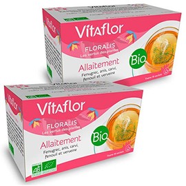 VITAFLOR Nursing Tea Pack 2 x 18 Bags | Promotes the Production of Breast Milk | Combines 5 Herbs Naturally Known for Their Benefits in Breastfeeding Women