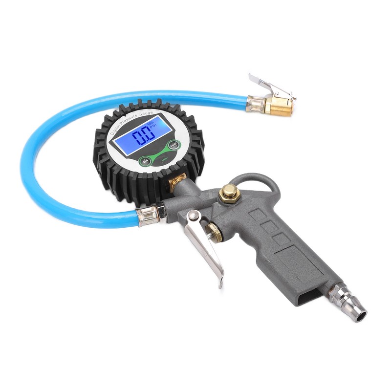 Digital Tire Inflator Pressure Gauge Backlight 0‑230PSI Zinc Alloy Meter
