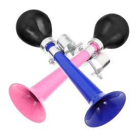 Mipcase 2pcs Loud Metal Plated Bike Horn for Enhanced Riding Attention-Grabbing Sound Effortless Installation for Mountain and Accessory