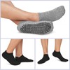Iseasoo 3 Pairs Non Slip Grip Socks for Men Anti-Skid