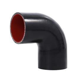 KDP 90 Degree Elbow Silicone Hose Coupler ID: 2.0"(51MM) with 2 Stainless T Bolt Clamps, High Temp 4-Ply Reinforced 5MM Wall, Length 102X102mm for Pipes Connecting