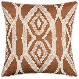 Wylder Tropics Cape Ikat Reversible Cushion Cover, Rust