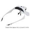 Head Magnifier LED USB Charging Jewelry Magnifying Glass for Painting