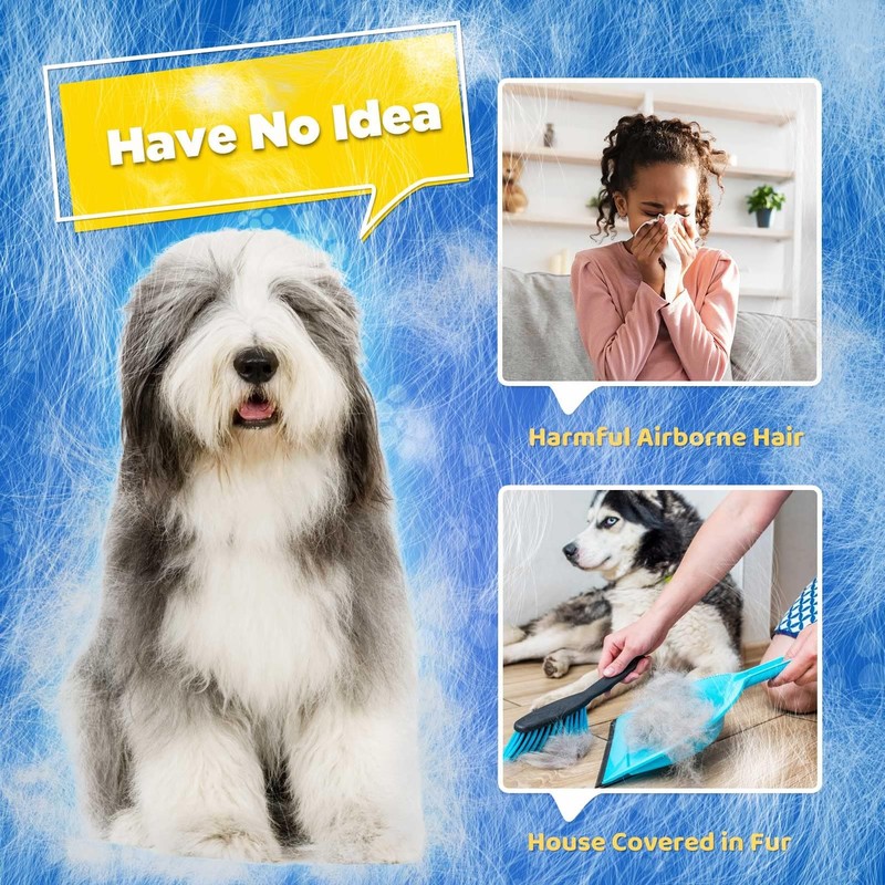 Upgrade Efficient Pet Hair Remover Gloves - Gentle Shedding Brushes
