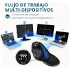 Delux Mouse Ergonómico, Pantalla Oled, Rueda De Pulgar, Rgb