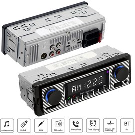 Yolispa Autoradio, Bluetooth Autoradio mit USB/SD/AUX-Anschluss, 4 x 60 W Auto-Audio-FM-Radio, Digitaler MP3-Player, Autoradio mit Bluetooth Freisprecheinrichtung