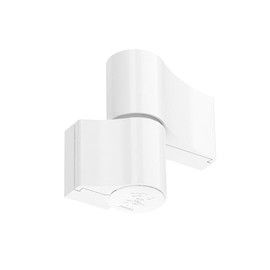 NAJDER Aluminium Door Hinge - Jocker Type - Screw-On Tape - Double Hinge - Hinge - for Doors - Pack of 1 - Mounting Distance 67 mm - White RAL 9016