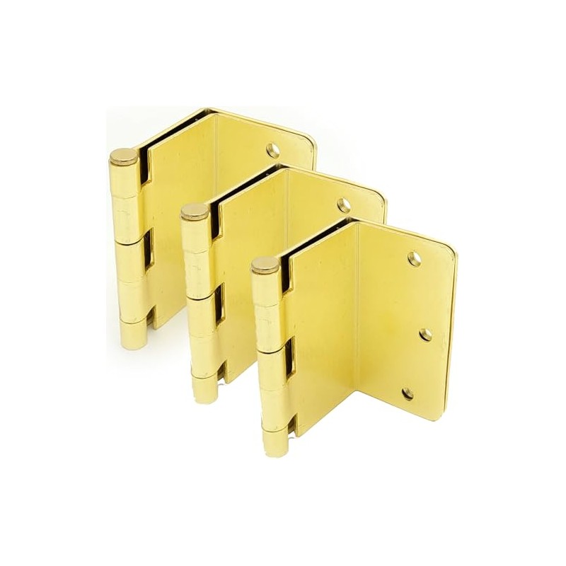 3.5 Inch Swing Clear Offset Door Hinge 3-Pack - Polished