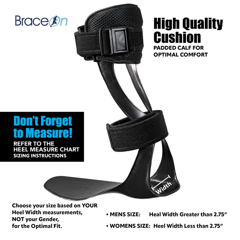 Brace On AFO S-Type - Drop Foot Stabilizer Brace, Moldable,
