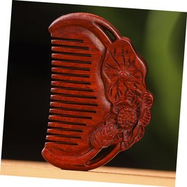 VICASKY Natural Sandalwood Wide Tooth Comb Smooth Polished Detangler Comb for Gentle Scalp Care for Home and Travel Use