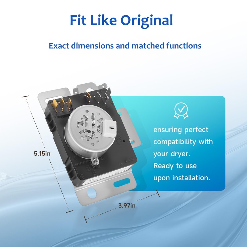 𝙐𝙥𝙜𝙧𝙖𝙙𝙚 Exactfito W10745655 W10436308 W11043389 Dryer Timer Compatible with Amana,