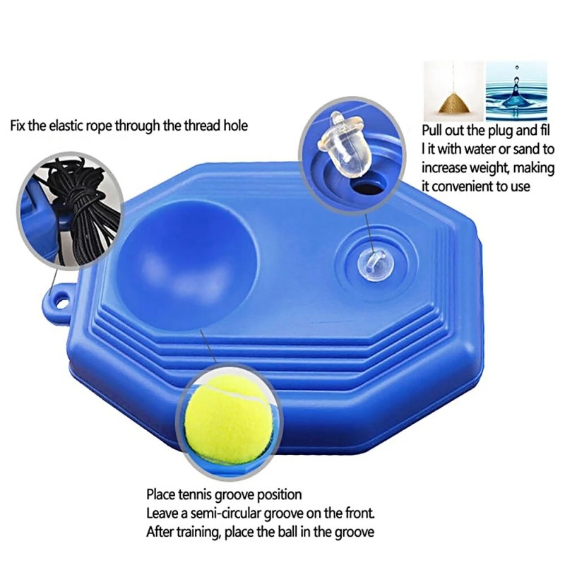 Unbranded High Quality Stable Compact Tennis Rebound Training Base Device