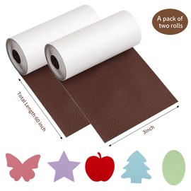 FSLMEIL Leather Repair Tape Patch, 2 Packs 3X60 inch Self-Adhesive Sticker Multiple Colors Vinyl Repair Kit for Sofa,Couch, Furniture,Car Seat, Handbag, Jacket, Upholstery
