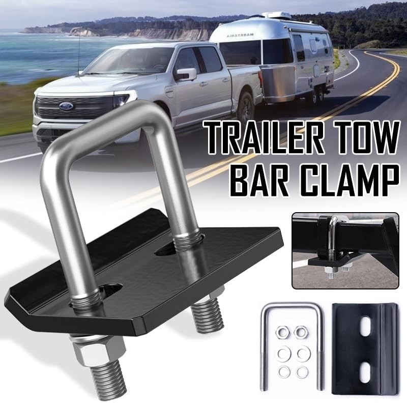 AIMALL Anti-Rattle Stabilizer Hitch Tightener Bracket, Tongue Tow Bar Trailer