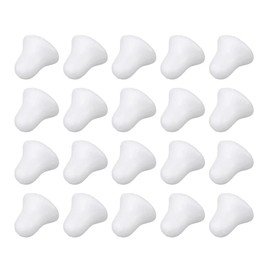 Pack of 20 Christmas Craft Foam Bell, Polystyrene Jingle Bell, White Foam Bell, Christmas Foam Ball Ornaments for Christmas, Wedding, Home Textiles, DIY