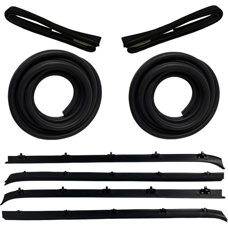 Complete Door Window Weatherstrip Seals Set Kit For 1985-1991 Chevy