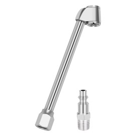 SAFELIFE Air Chuck, 1/4" FNPT Dual Head Air Chuck, RV Truck Heavy Duty Tire Chuck for Inflator Gauge Compressor Accessories