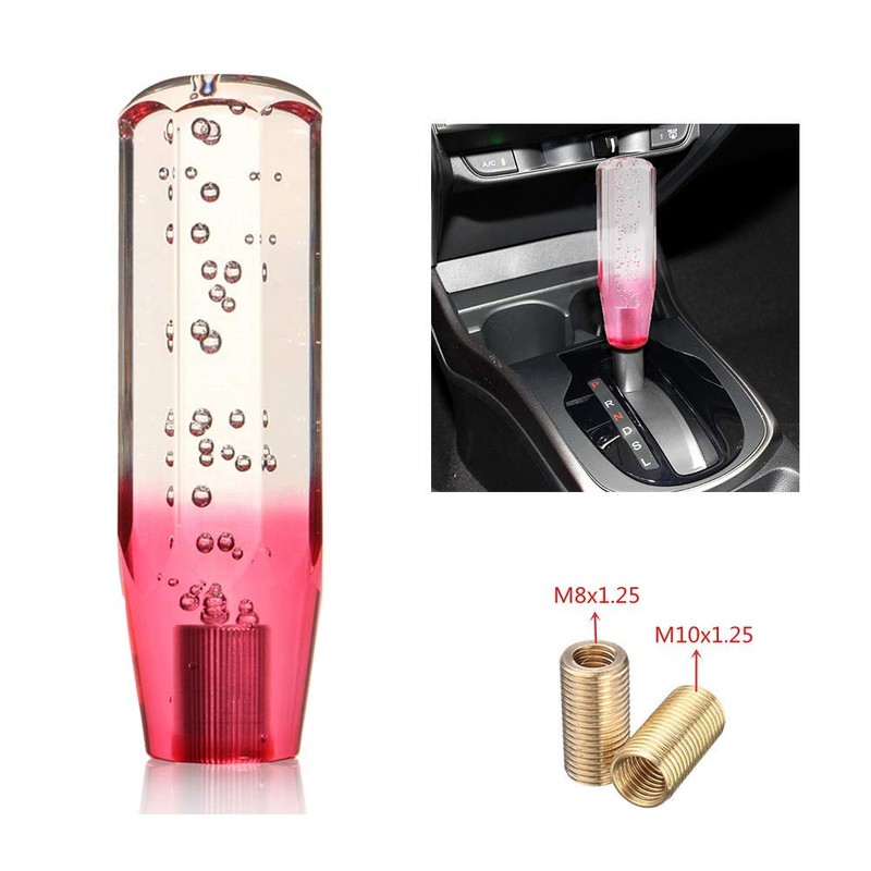 Riloer Universal Car Manual Shift Lever, Crystal Bubble Pink +
