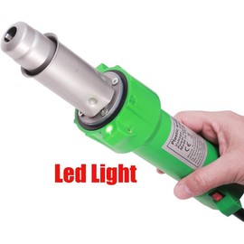 Beyondlife 1600W Plastic Welder, Hot Air Plastic Welder Heat Gun, PVC Vinyl Rod Welding Hot Gas Pistol Tool, with Various Welding Nozzles, w/LED Lighting
