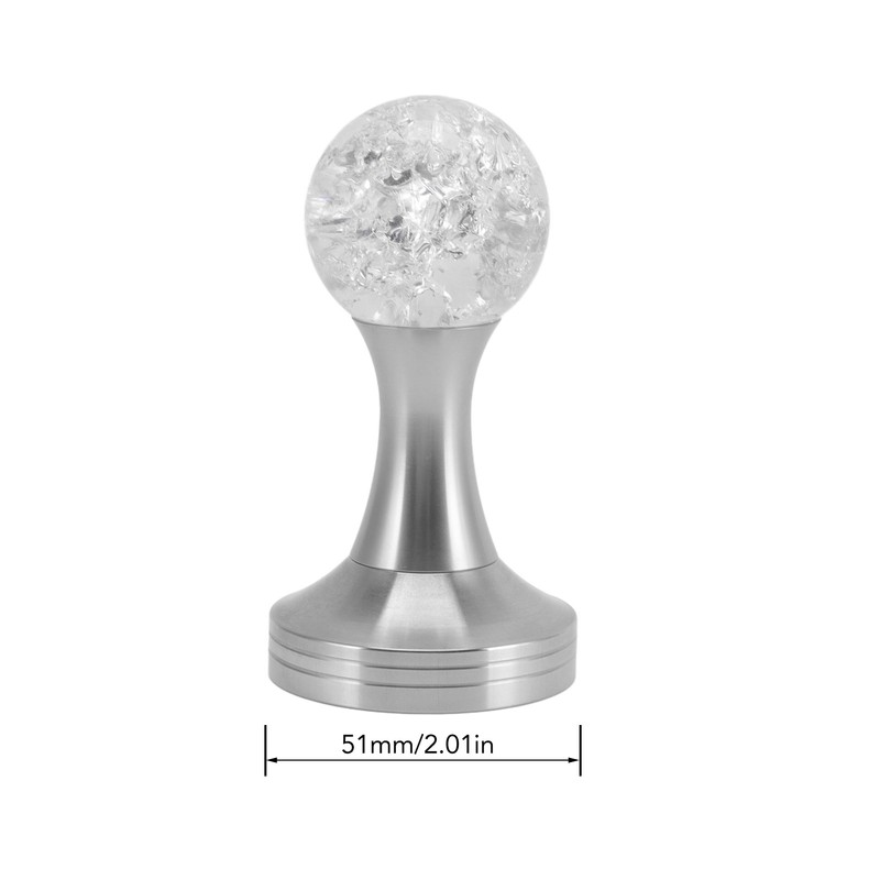 Crystal Ball Coffee Flat Tamper Stainless Steel Base Powder Hammer