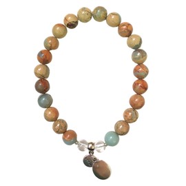 Virgo Zodiac Bracelet Women with Moon Sign and Earth Element Charms for Inner Peace